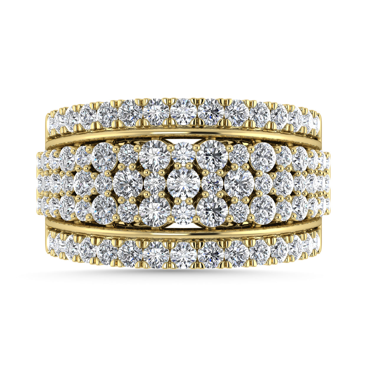 Diamond 2 Ct.Tw. Fashion Ring in 14K Yellow Gold