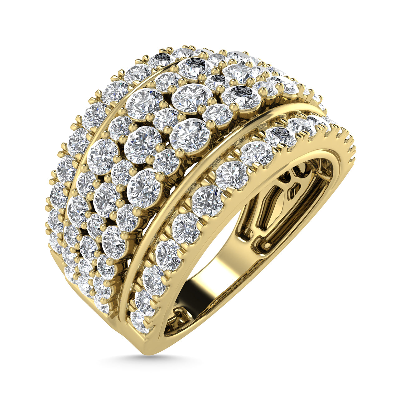 Diamond 2 Ct.Tw. Fashion Ring in 14K Yellow Gold