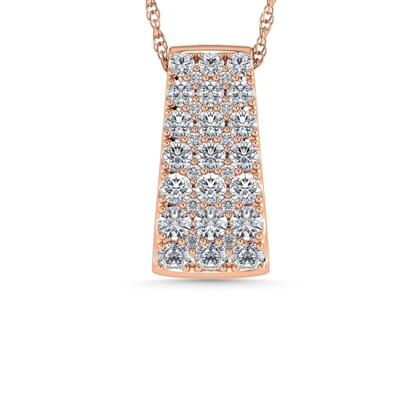 Diamond 3/4 Ct.Tw. Fashion Pendant in 14K Rose Gold