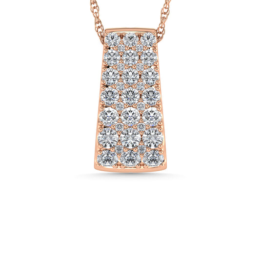 Diamond 3/4 Ct.Tw. Fashion Pendant in 14K Rose Gold