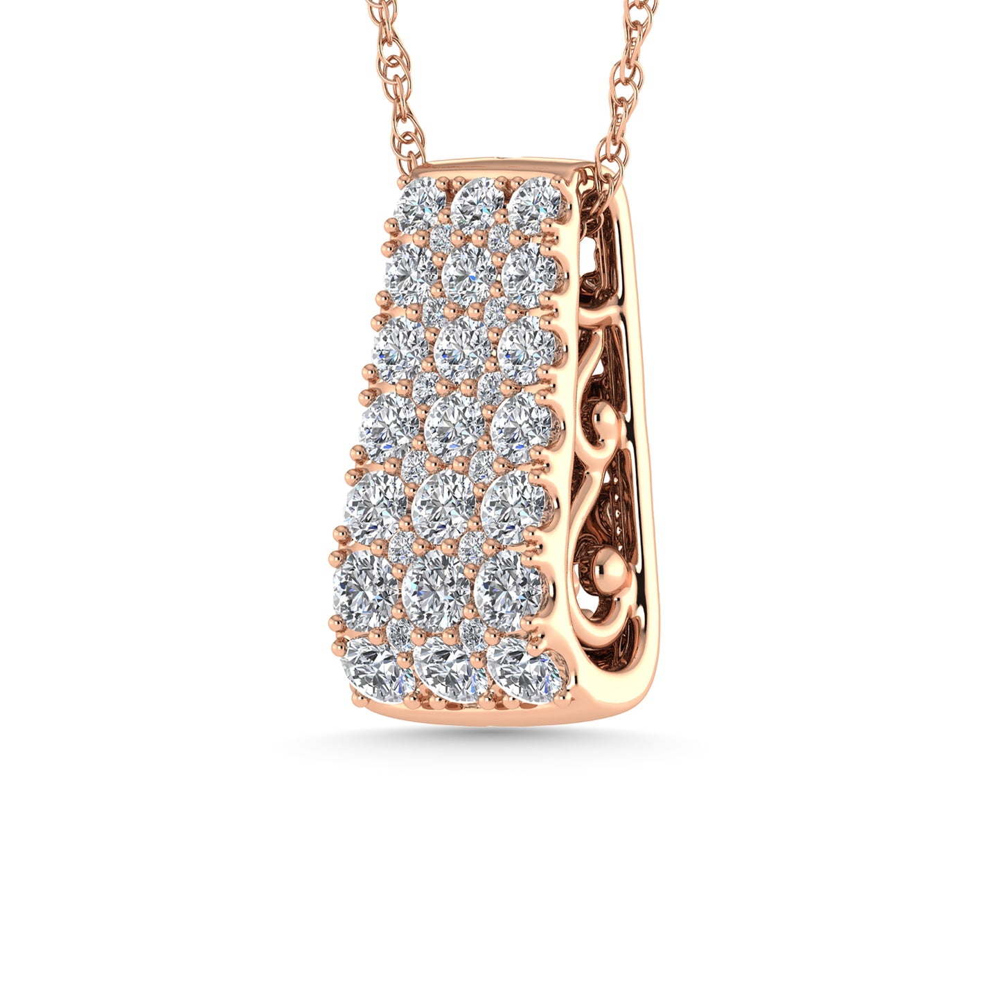 Diamond 3/4 Ct.Tw. Fashion Pendant in 14K Rose Gold
