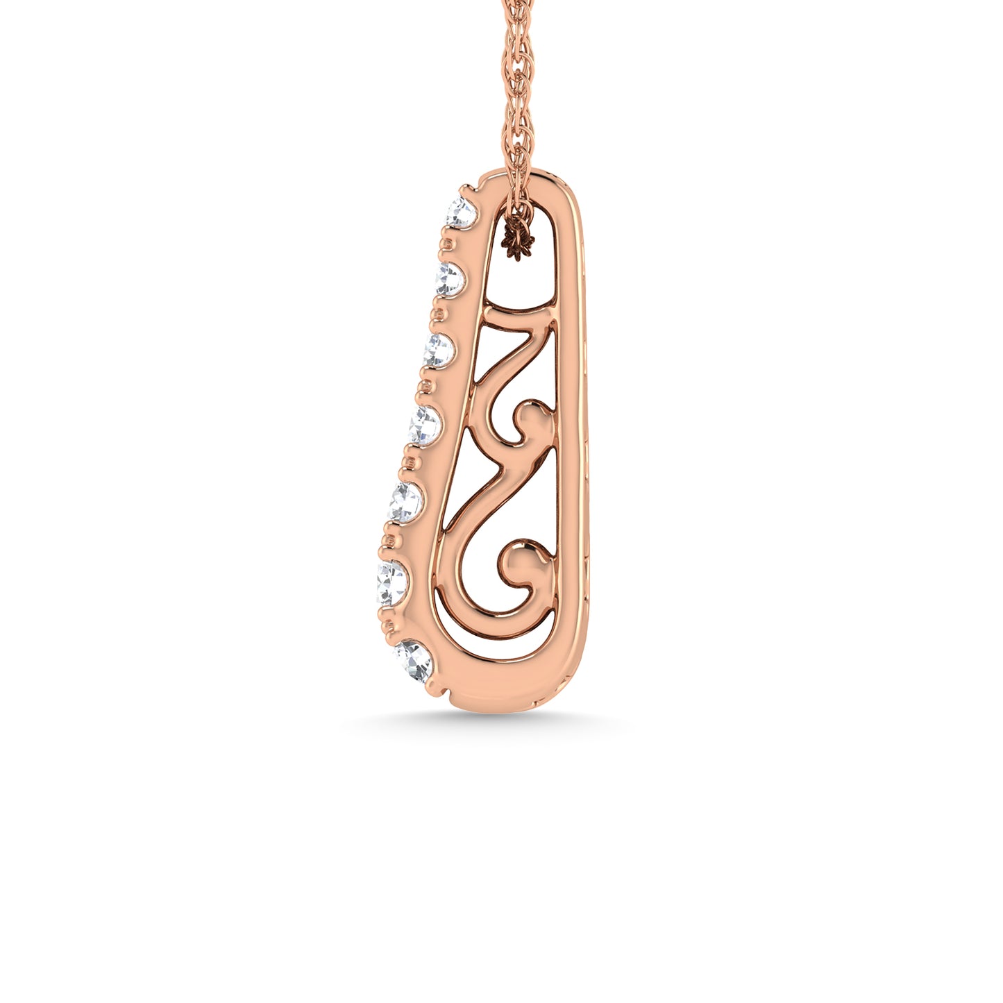 Diamond 3/4 Ct.Tw. Fashion Pendant in 14K Rose Gold