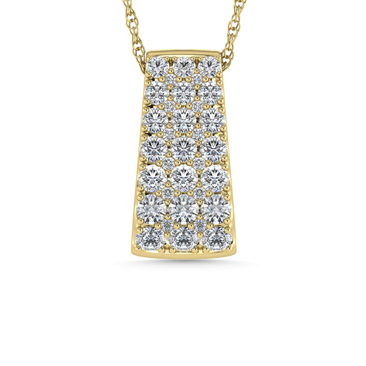 Diamond 3/4 Ct.Tw. Fashion Pendant in 14K Yellow Gold