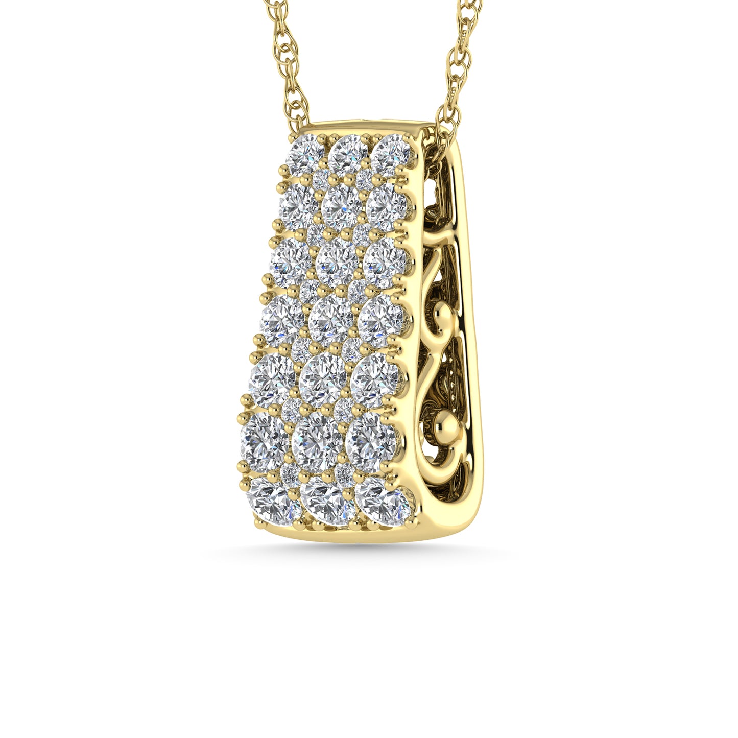 Diamond 3/4 Ct.Tw. Fashion Pendant in 14K Yellow Gold