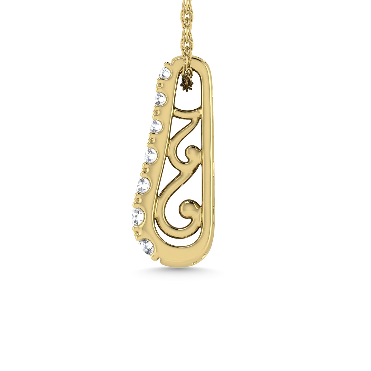 Diamond 3/4 Ct.Tw. Fashion Pendant in 14K Yellow Gold