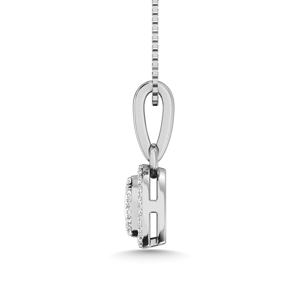 14K White Gold Diamond 1/6 Ct.Tw. Fashion Pendant