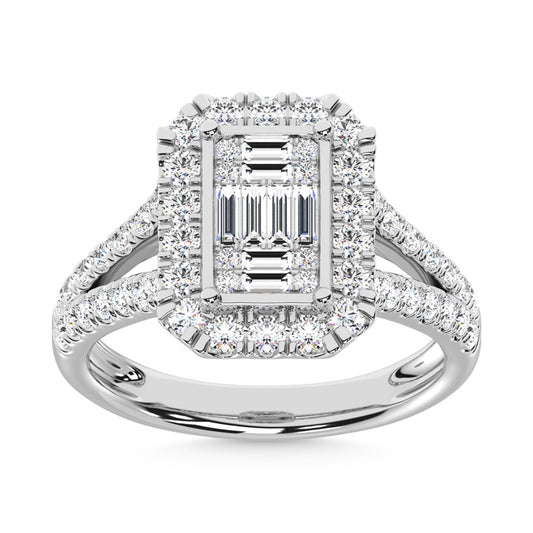 14K White Gold Diamond 1 1/2 Ct.Tw. Engagement Ring