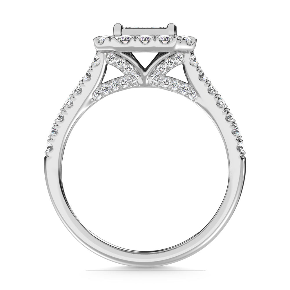 14K White Gold Diamond 1 1/2 Ct.Tw. Engagement Ring