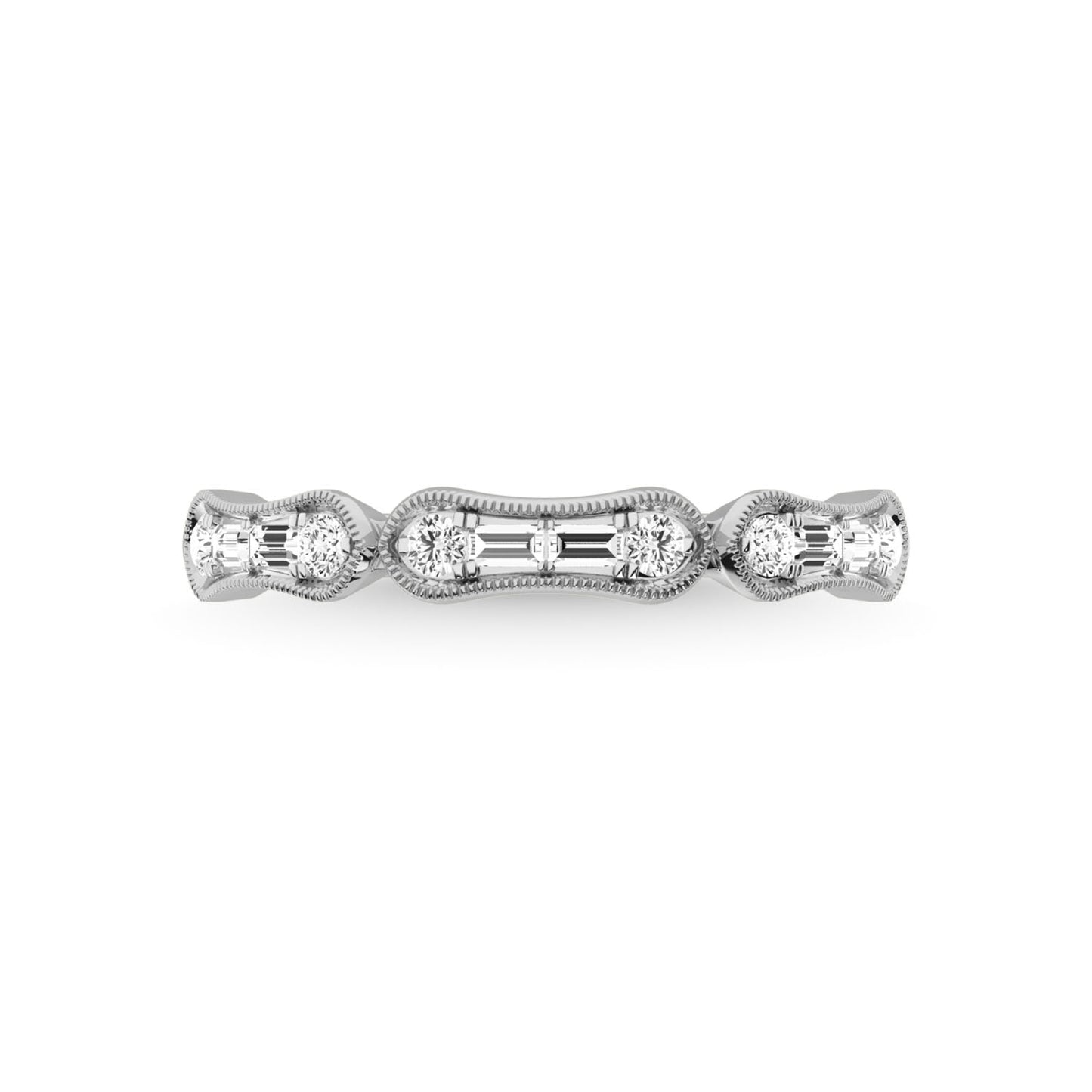 14K White Gold Diamond 1/4 Ct.Tw. Anniversary Ring