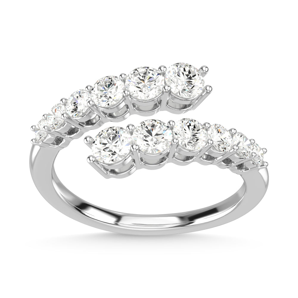 14K White Gold Diamond 1 Ct.Tw. Fashion Ring