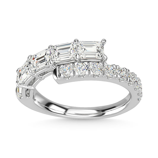 14K White Gold Diamond 1 7/8 Ct.Tw. Fashion Ring