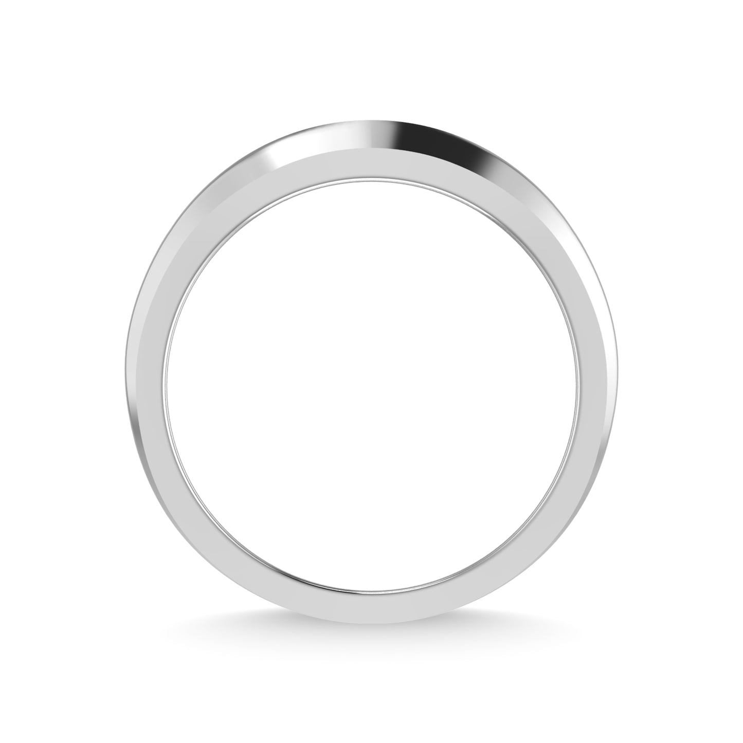 14K White Gold Diamond 5/8 Ct.Tw. Men?s Wedding Band