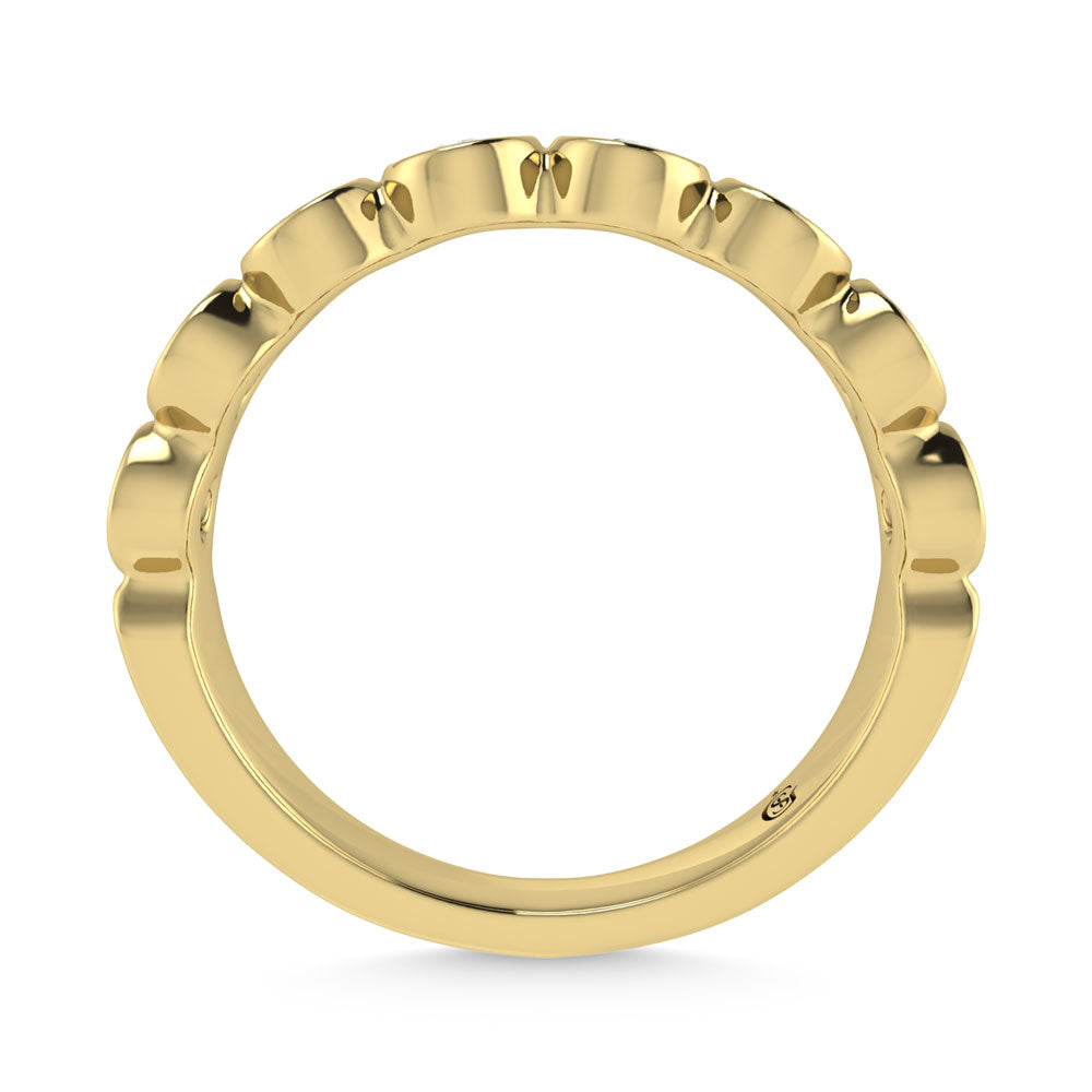 14K Yellow Gold Diamond 1.Ct. Tw. Men?s Machine Band