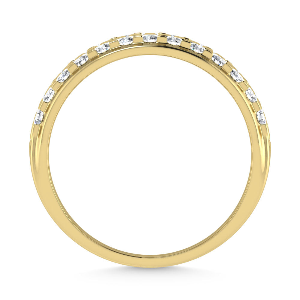 14K Yellow Gold Diamond 1 Ct.Tw. Channel Set Mens Machine Band