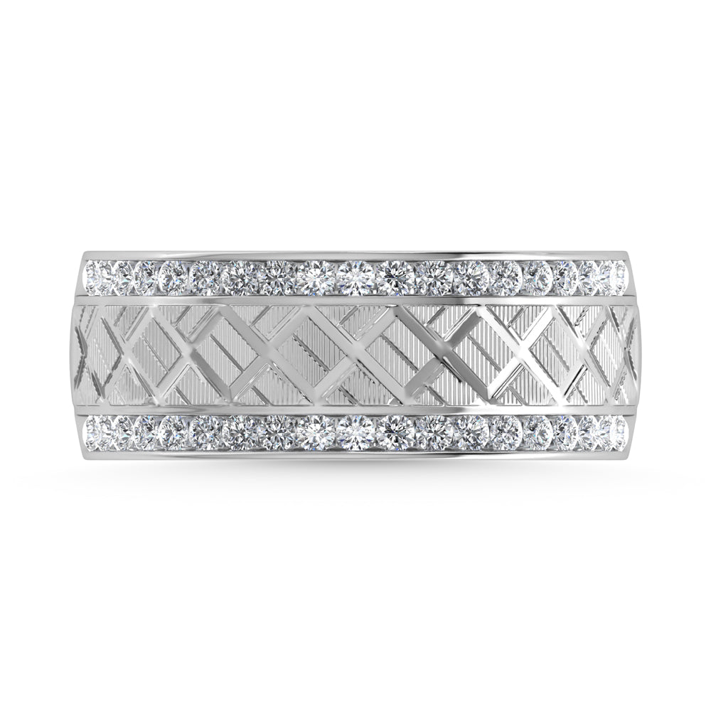 14KT 1/2CT MACHINE GENTS MACHINE CREATIVE BAND