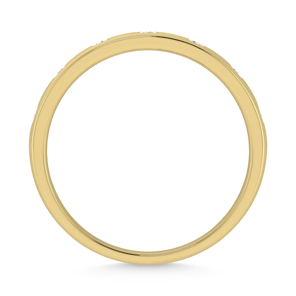 14K Yellow Gold Diamond 1 Ct.Tw.Bezel Set Mens Machine Band