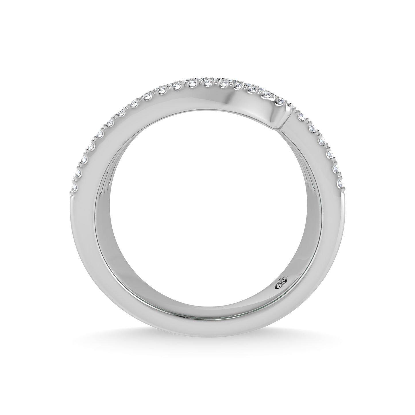 14K White Gold Diamond and Emerald 1 3/4 Ct.Tw. Fashion Ring
