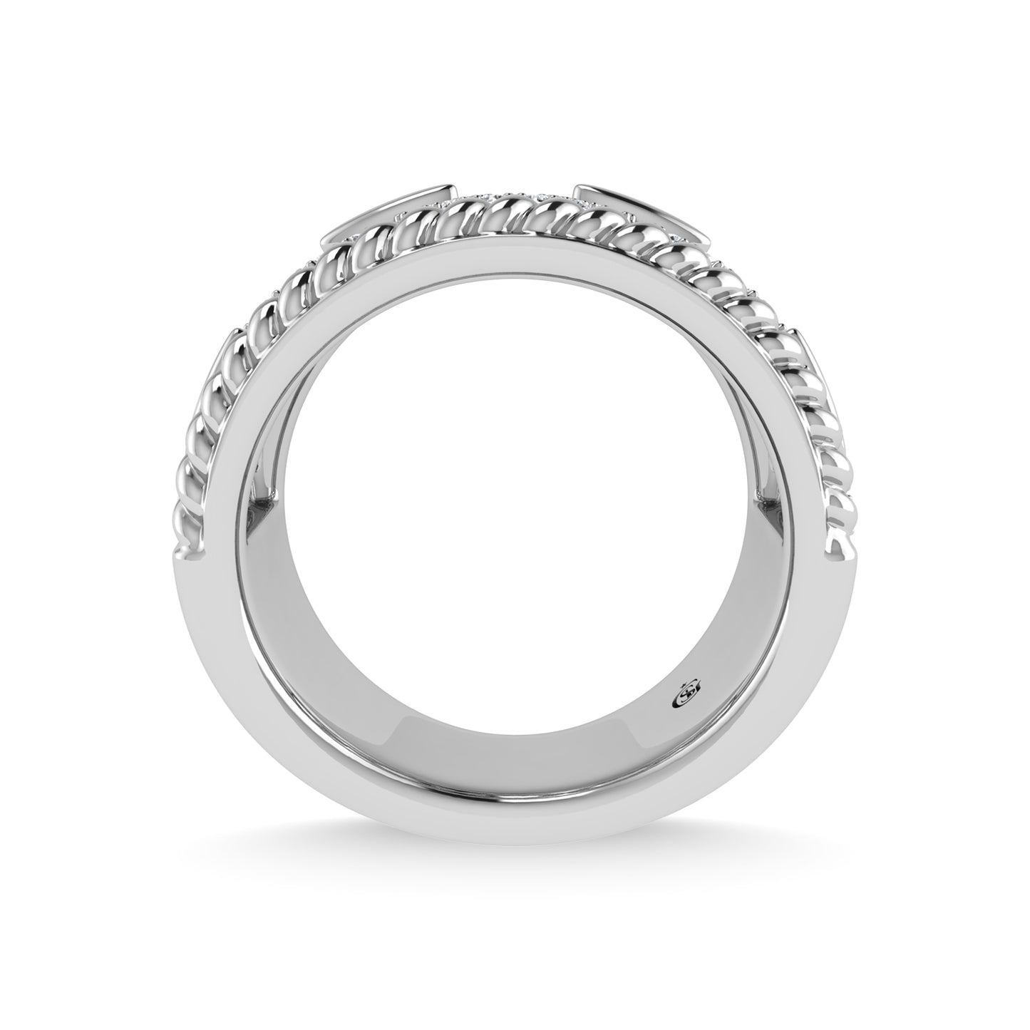 14K White Gold Diamond 1/4 Ct.Tw. Fashion Band
