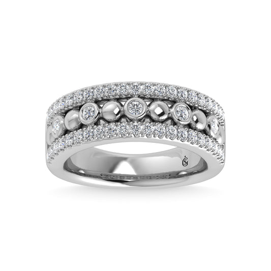 14K White Gold Diamond 1/2 Ct.Tw. Fashion Band