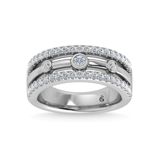 14K White Gold Diamond 1/2 Ct.Tw. Fashion Band