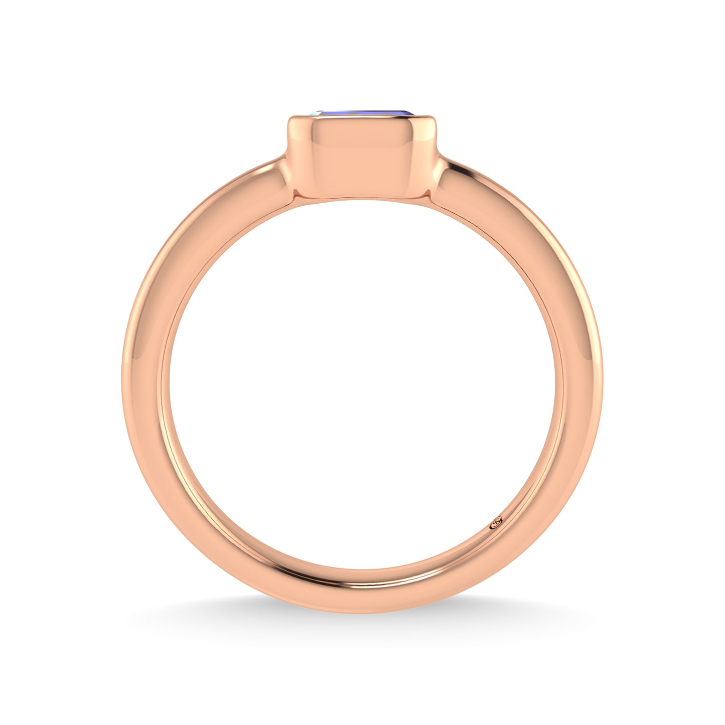 14K Rose Gold Blue Sapphire 1/3 Ct.Tw. Fashion Ring