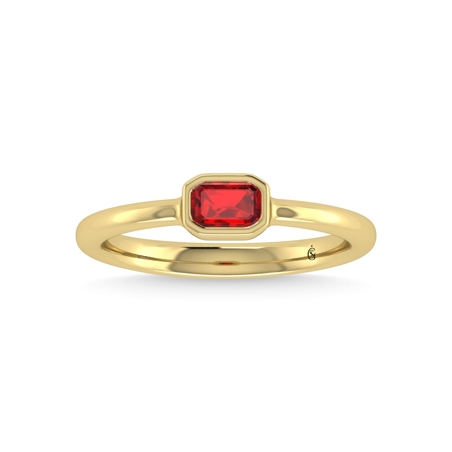 14K Yellow Gold Ruby 1/3 Ct.Tw. Fashion Ring