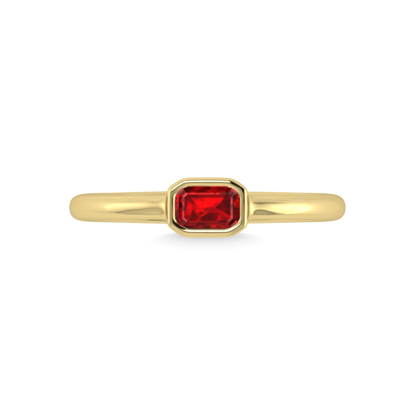 14K Yellow Gold Ruby 1/3 Ct.Tw. Fashion Ring