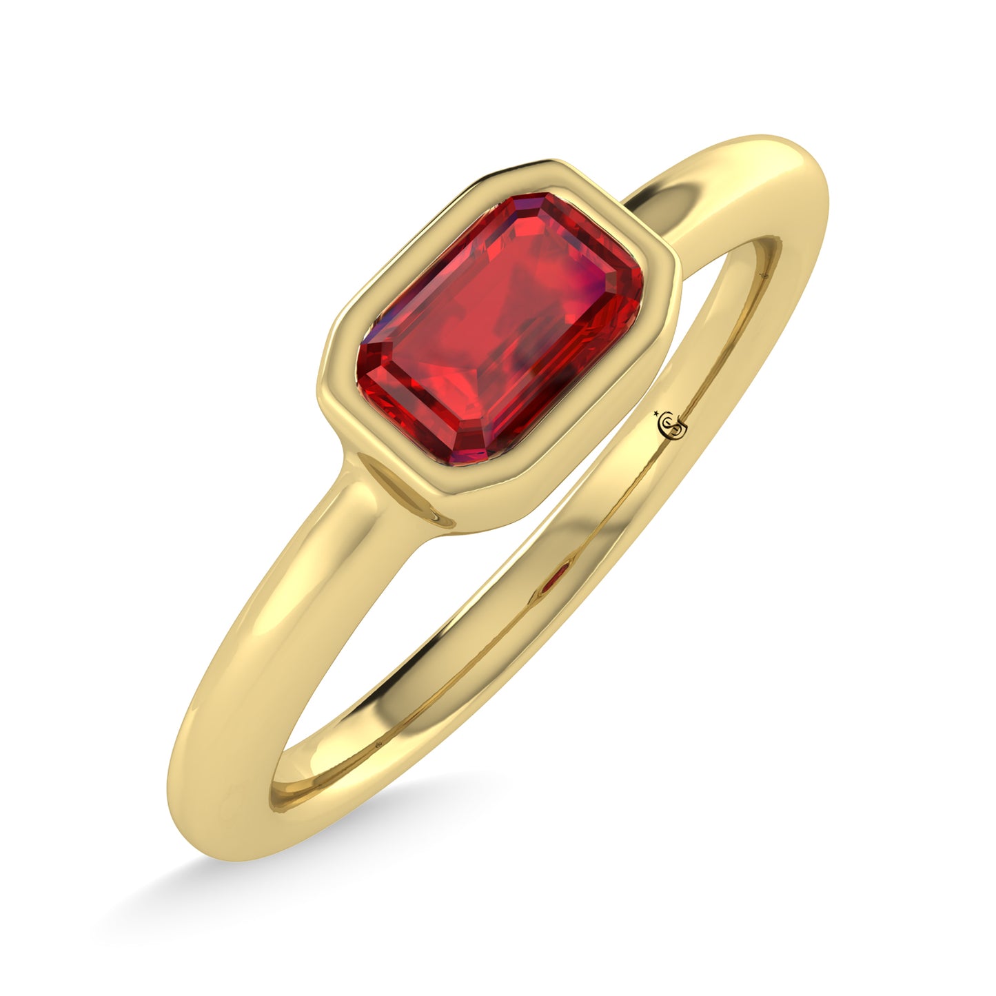 14K Yellow Gold Ruby 1/3 Ct.Tw. Fashion Ring