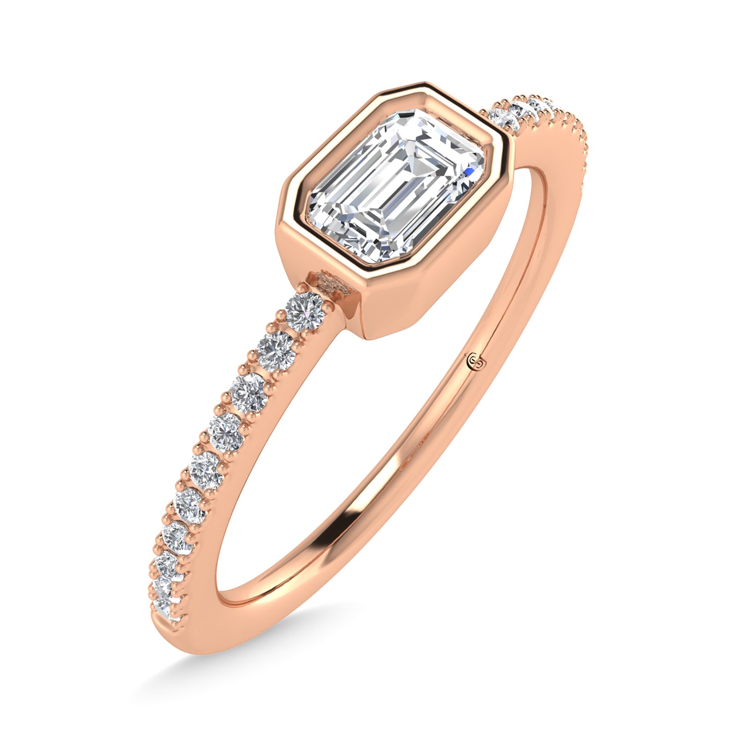 14K Rose Gold Diamond 3/8 Ct.Tw. Fashion Ring