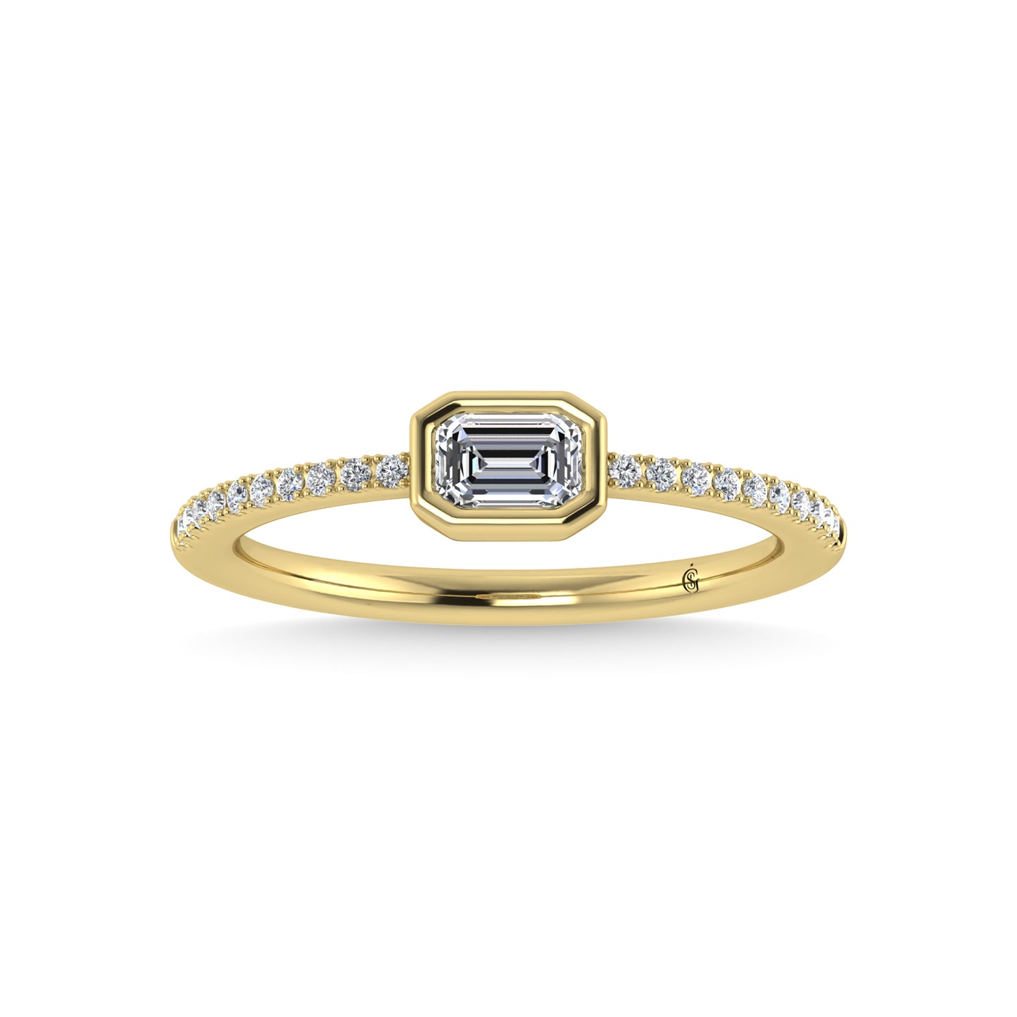 14K Yellow Gold Diamond 3/8 Ct.Tw. Fashion Ring