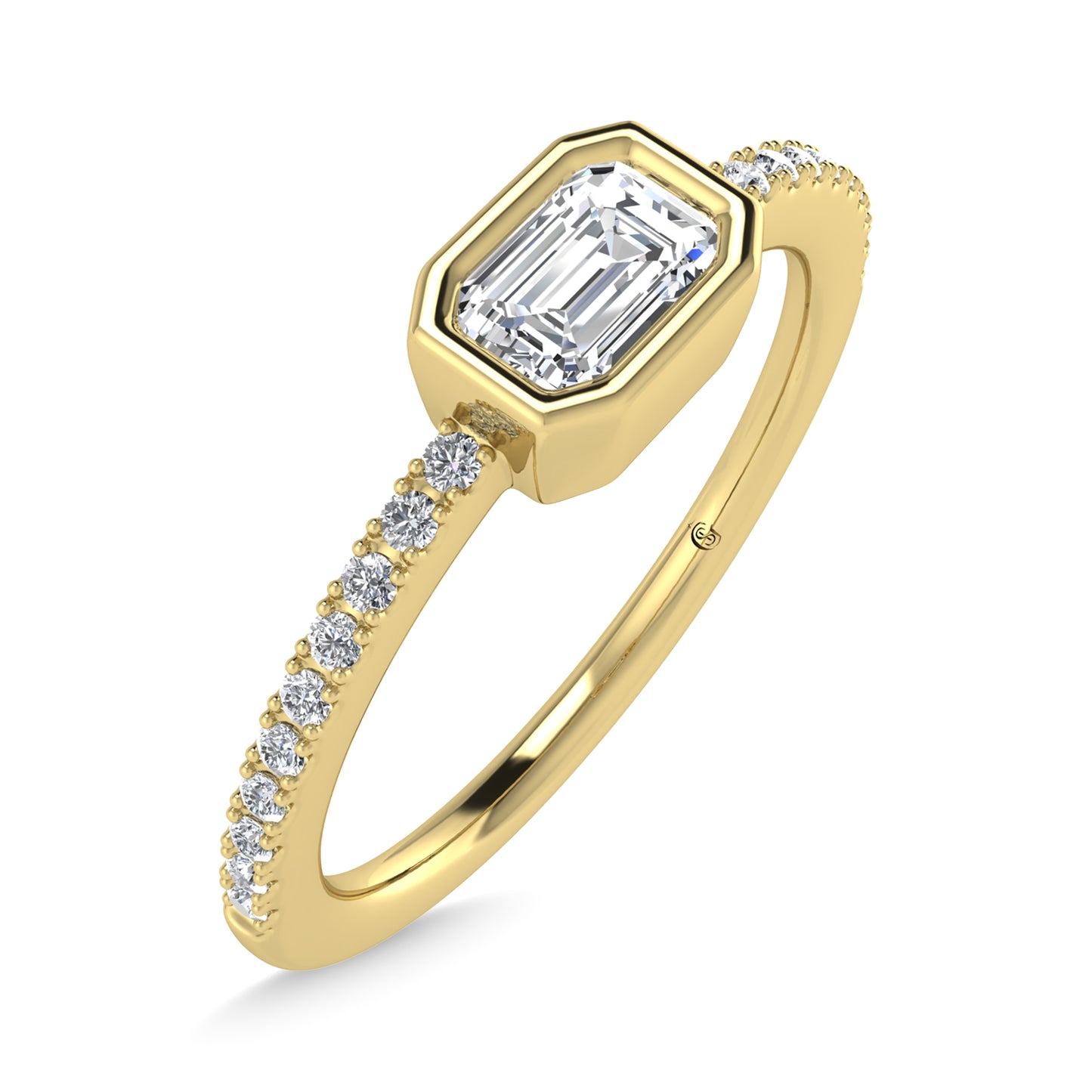14K Yellow Gold Diamond 3/8 Ct.Tw. Fashion Ring