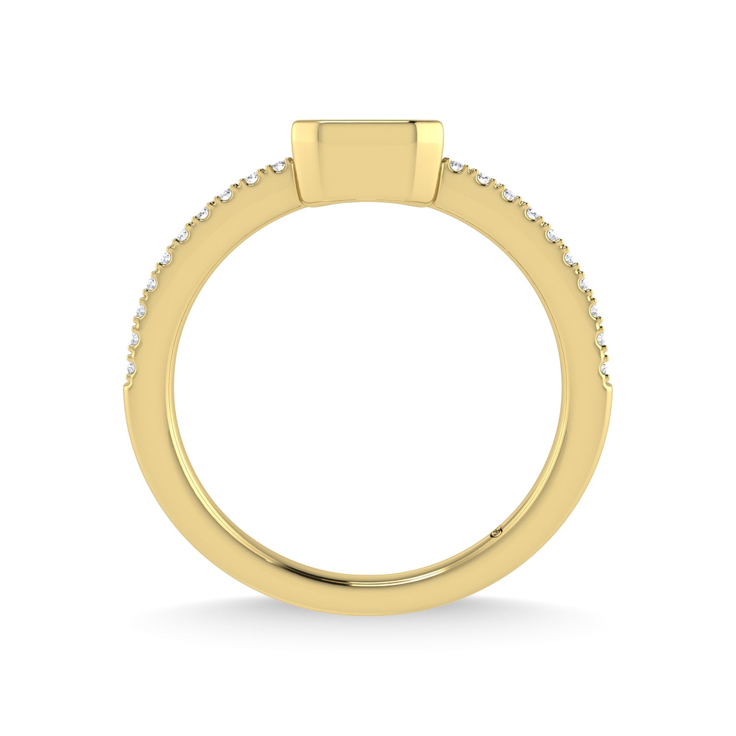 14K Yellow Gold Diamond 3/8 Ct.Tw. Fashion Ring