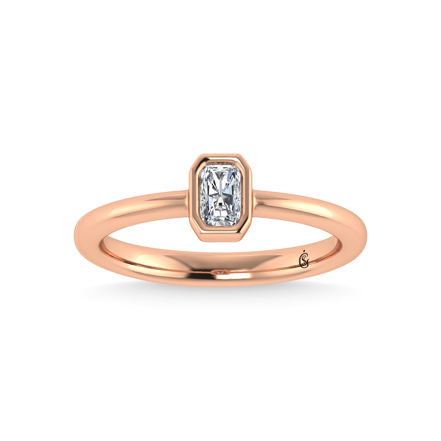 14K Rose Gold Diamond 1/3 Ct.Tw. Diamond Fashion Ring