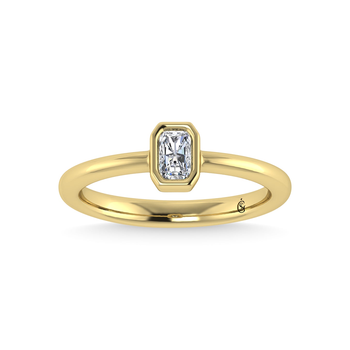 14K Yellow Gold Diamond 1/3 Ct.Tw. Diamond Fashion Ring