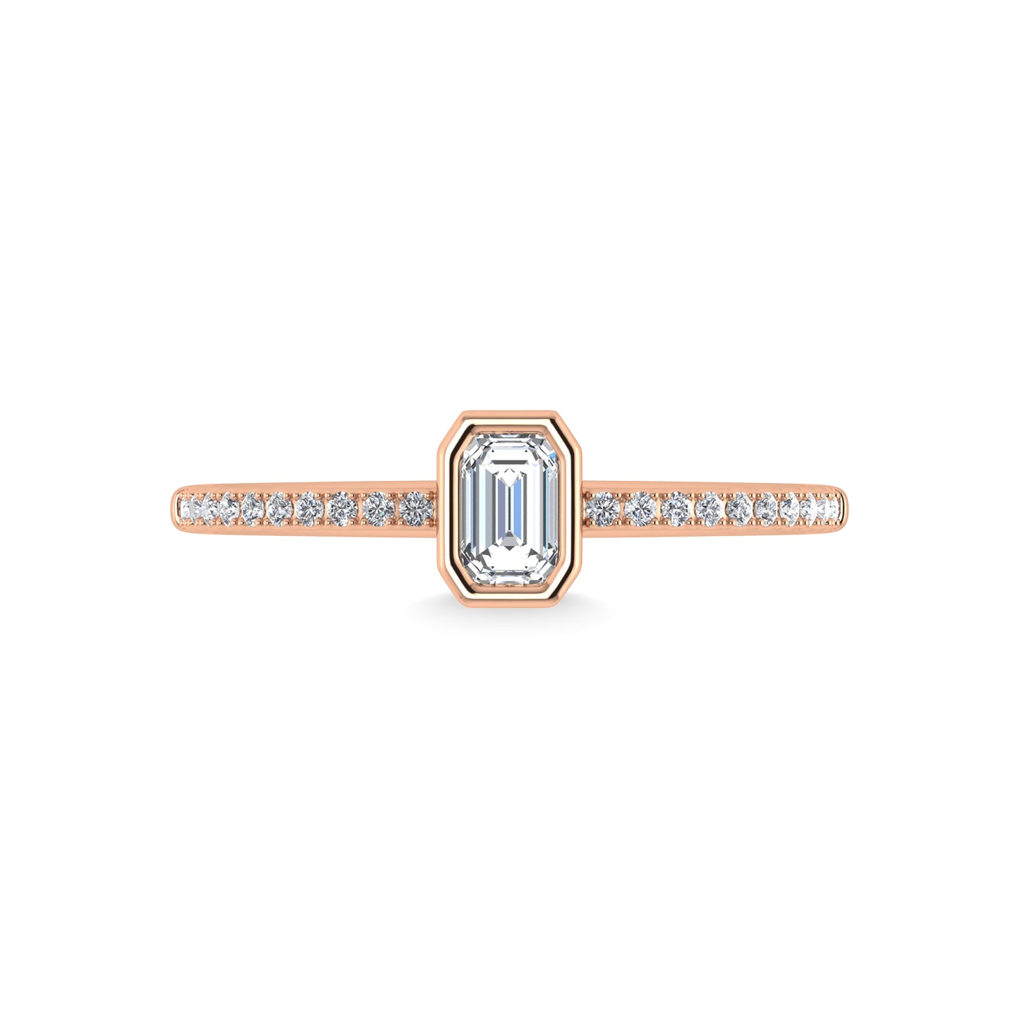 14K Rose Gold Diamond 3/8 Ct.Tw. Fashion Ring