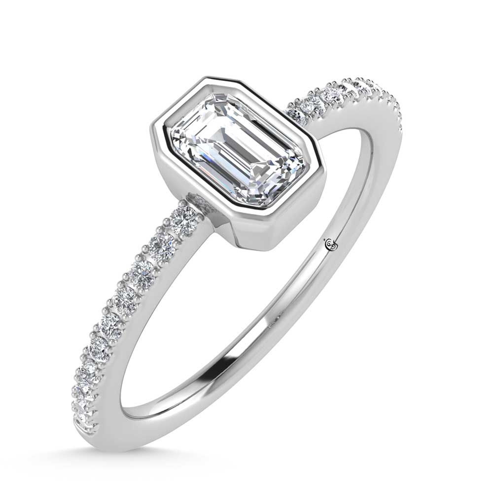 14K White Gold Diamond 3/8 Ct.Tw. Fashion Ring