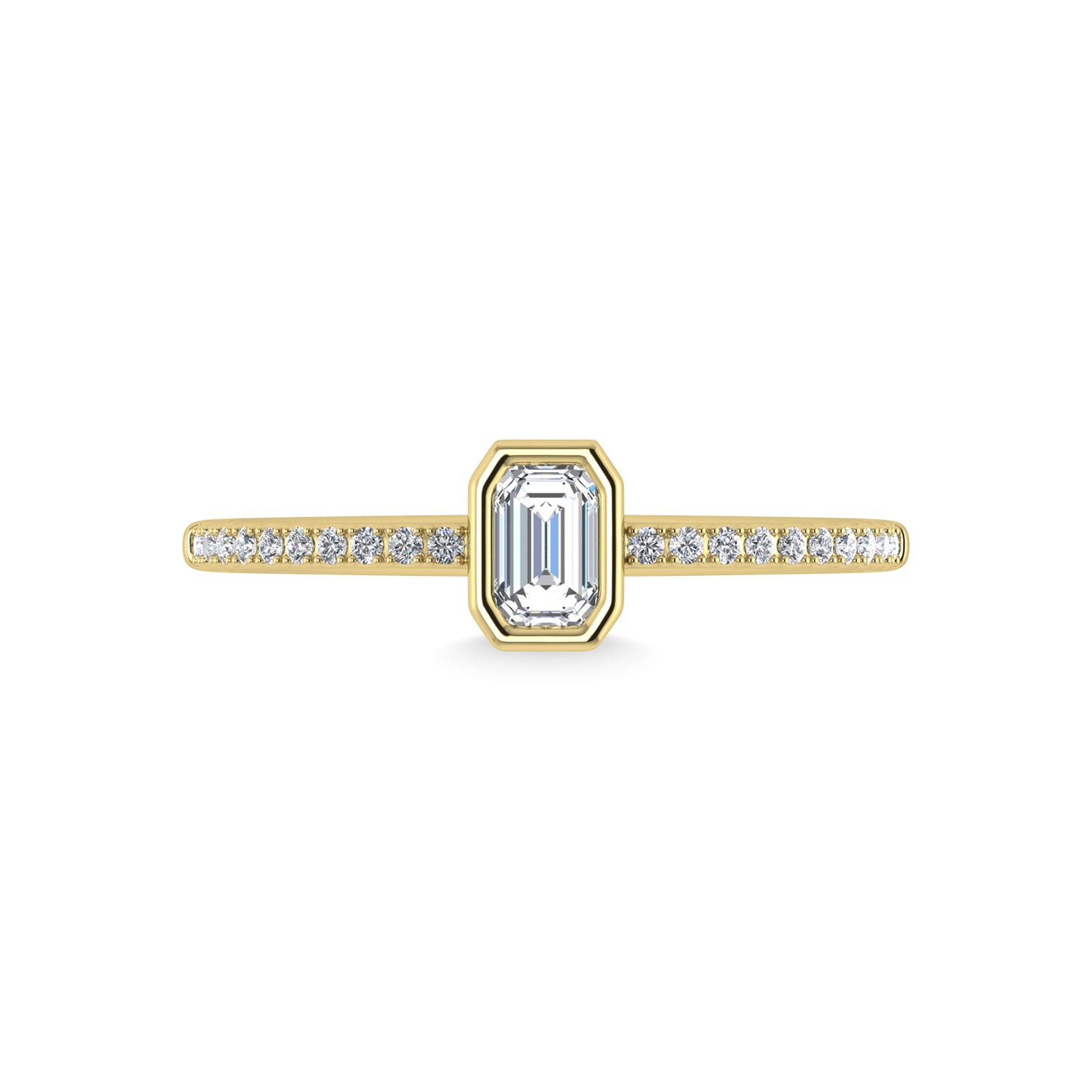 14K Yellow Gold Diamond 3/8 Ct.Tw. Fashion Ring