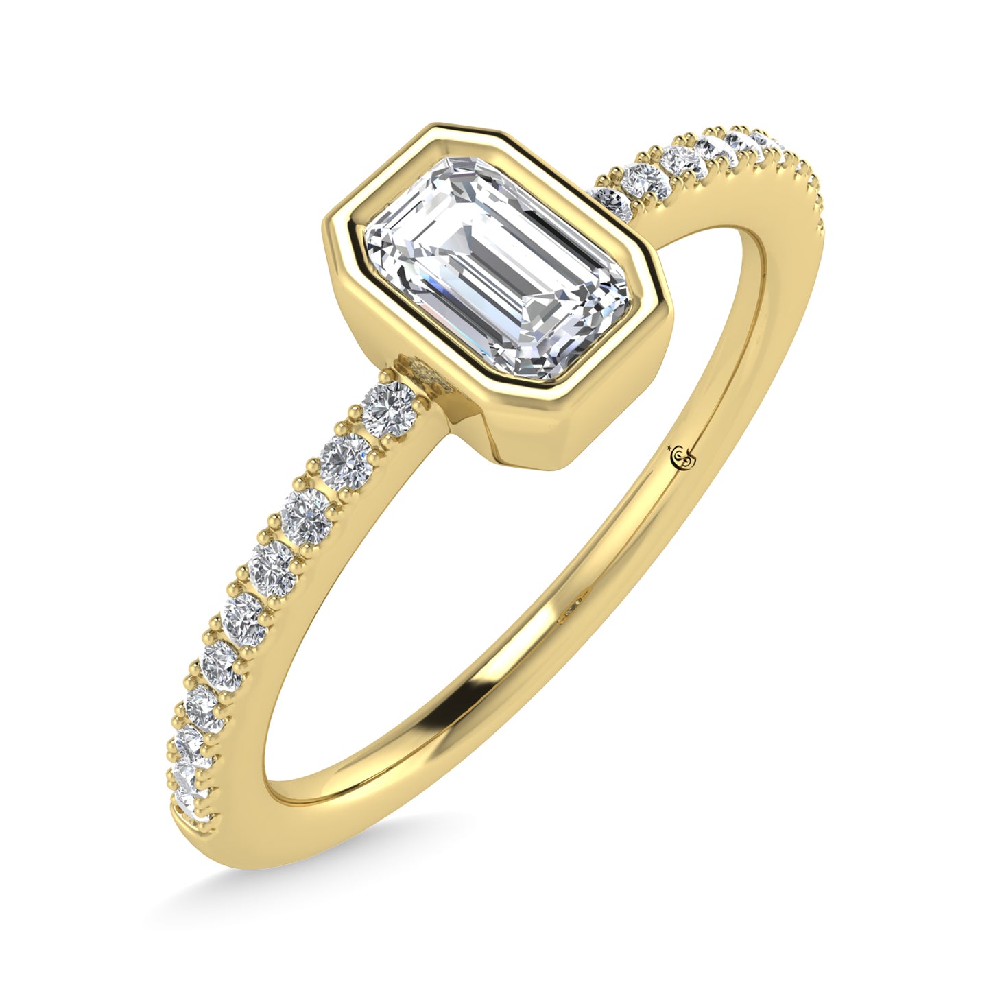 14K Yellow Gold Diamond 3/8 Ct.Tw. Fashion Ring
