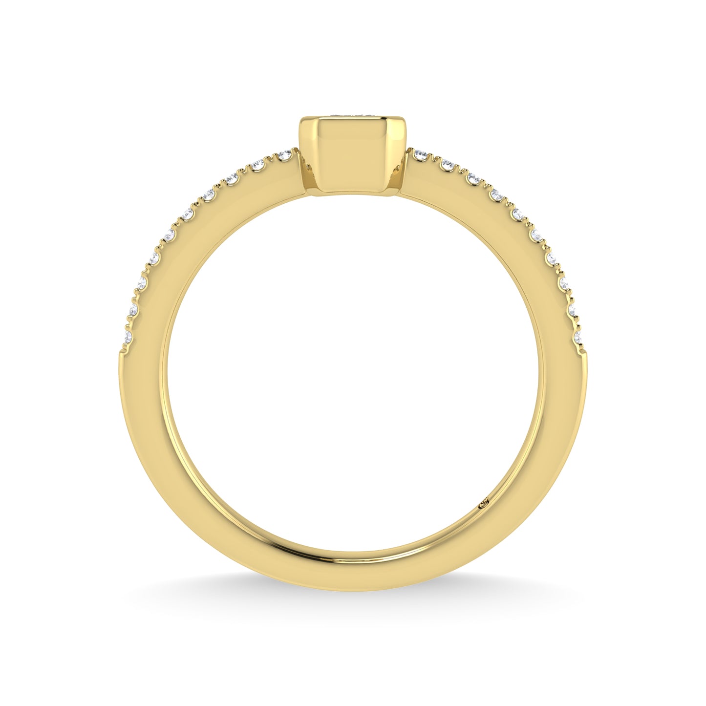 14K Yellow Gold Diamond 3/8 Ct.Tw. Fashion Ring