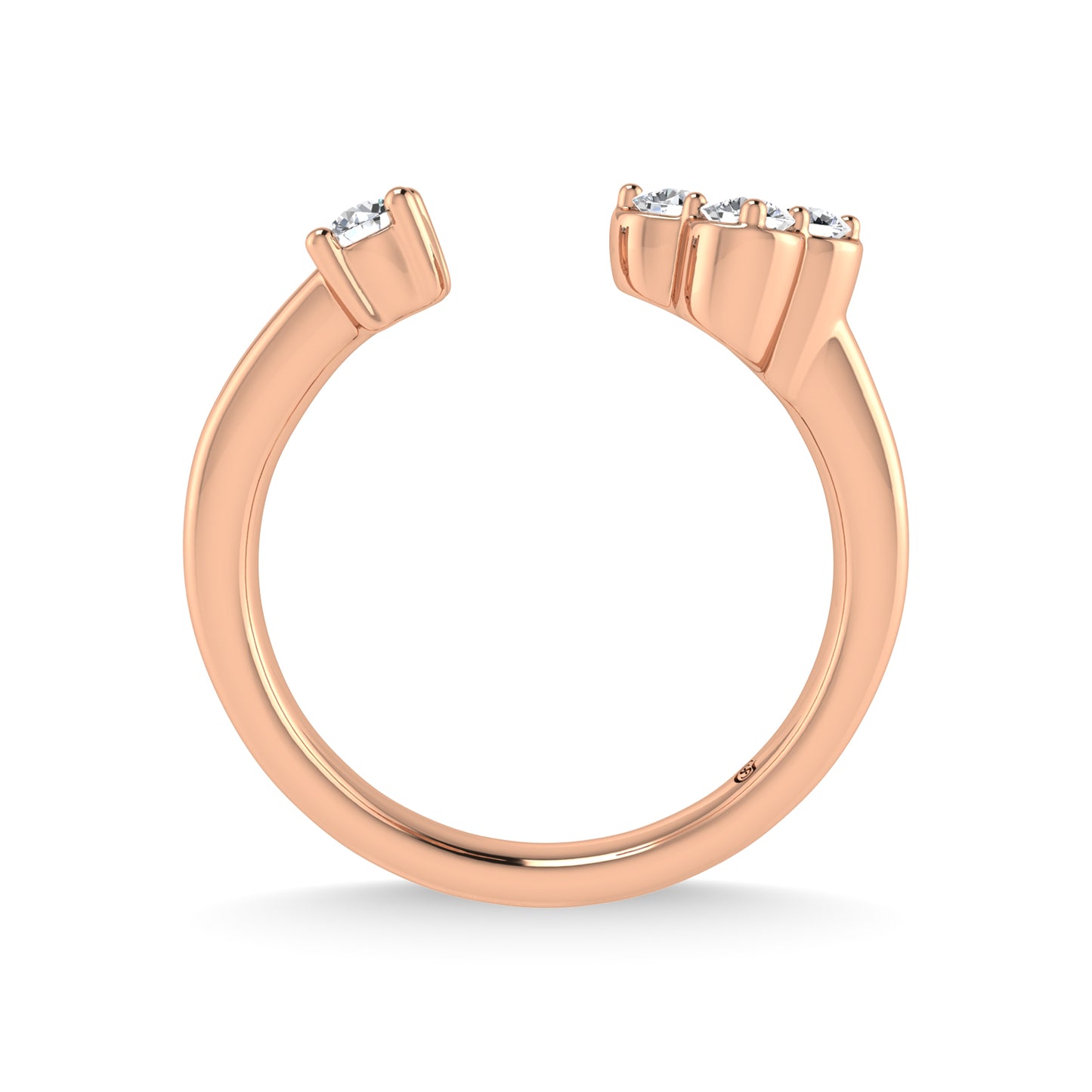 10K Rose Gold 1/3 Ct.Tw. Diamond Fashion Ring