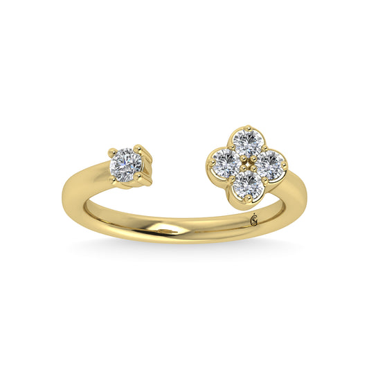 10K Yellow Gold 1/3 Ct.Tw. Diamond Fashion Ring