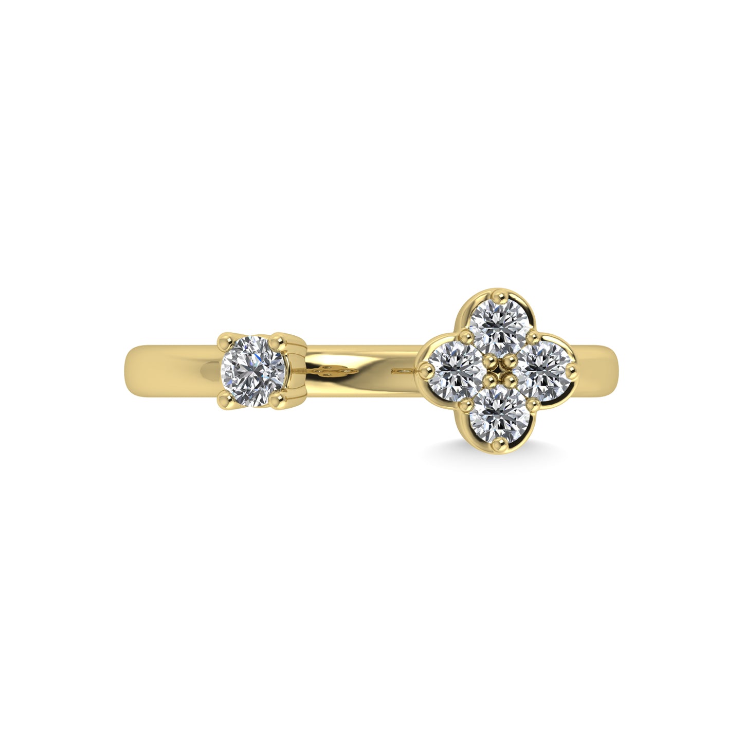 10K Yellow Gold 1/3 Ct.Tw. Diamond Fashion Ring