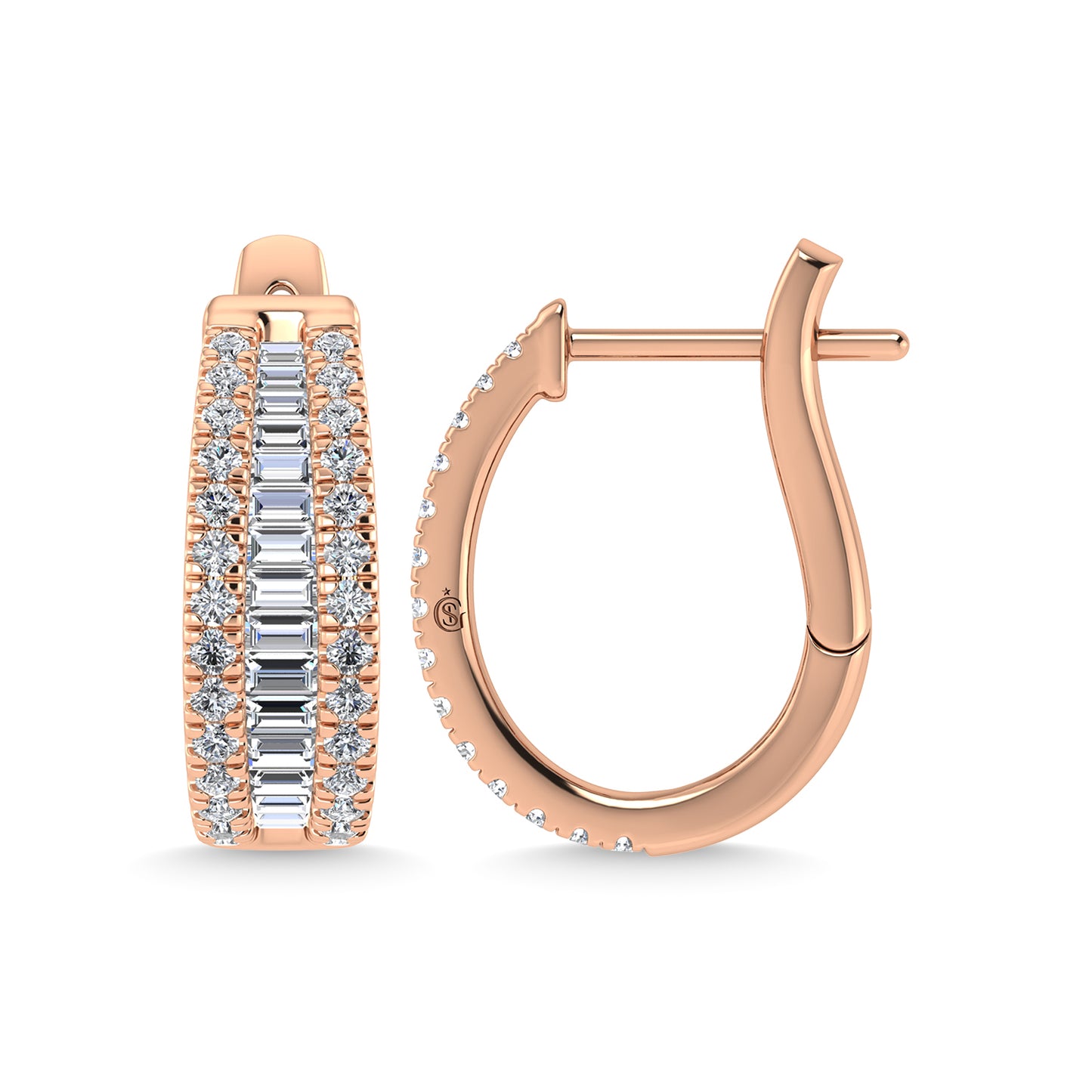 Diamond 2 Ct.Tw. Fashion Earrings in 14K Rose Gold