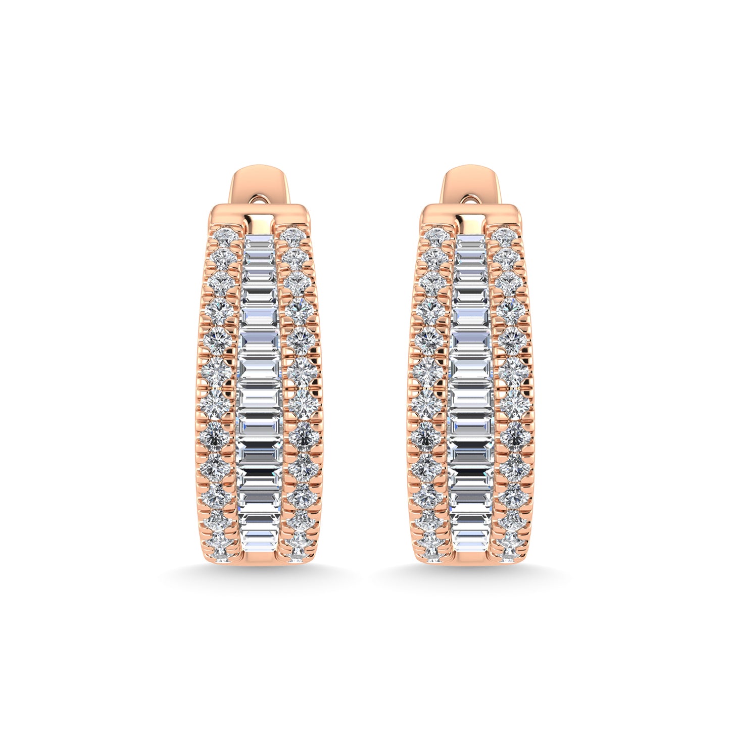 Diamond 2 Ct.Tw. Fashion Earrings in 14K Rose Gold