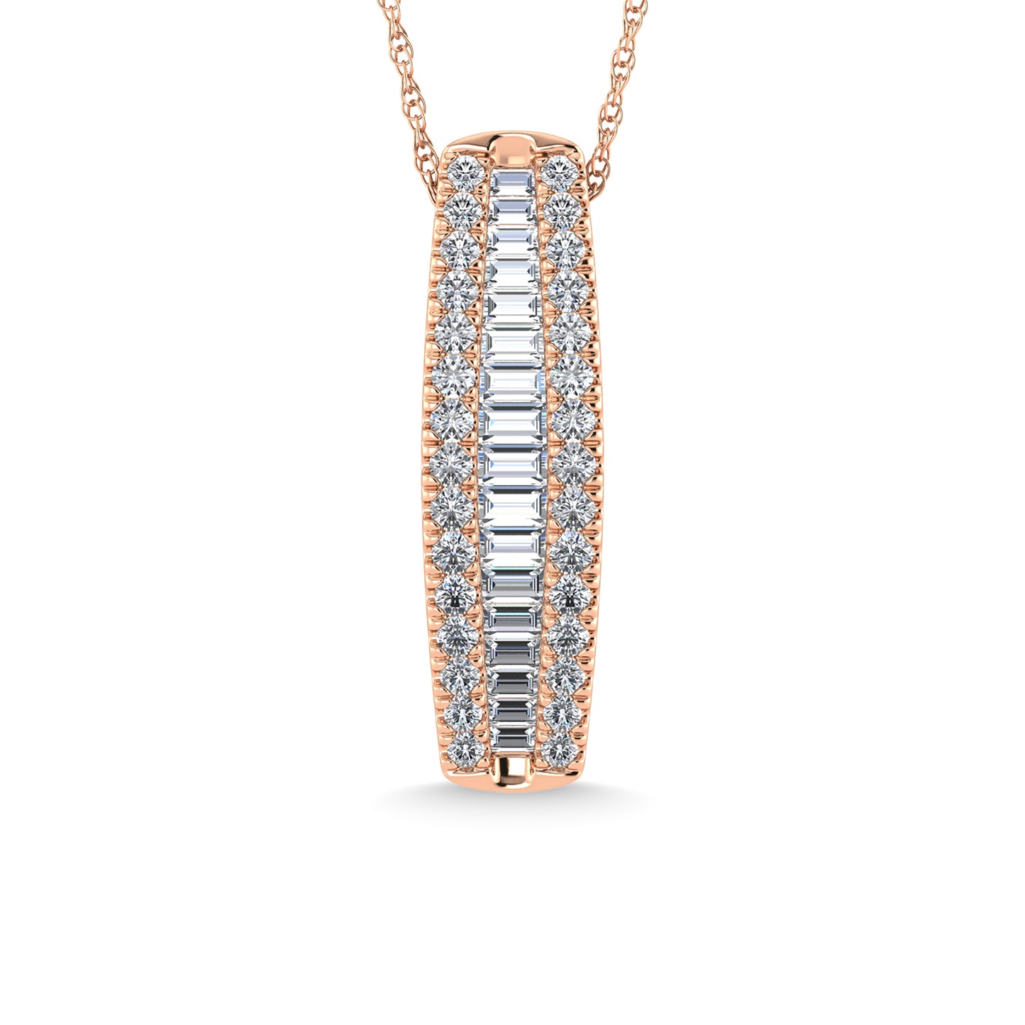 Diamond 1 Ct.Tw. Fashion Pendant in 14K Rose Gold