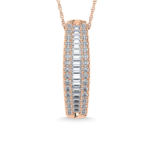 Diamond 1 Ct.Tw. Fashion Pendant in 14K Rose Gold