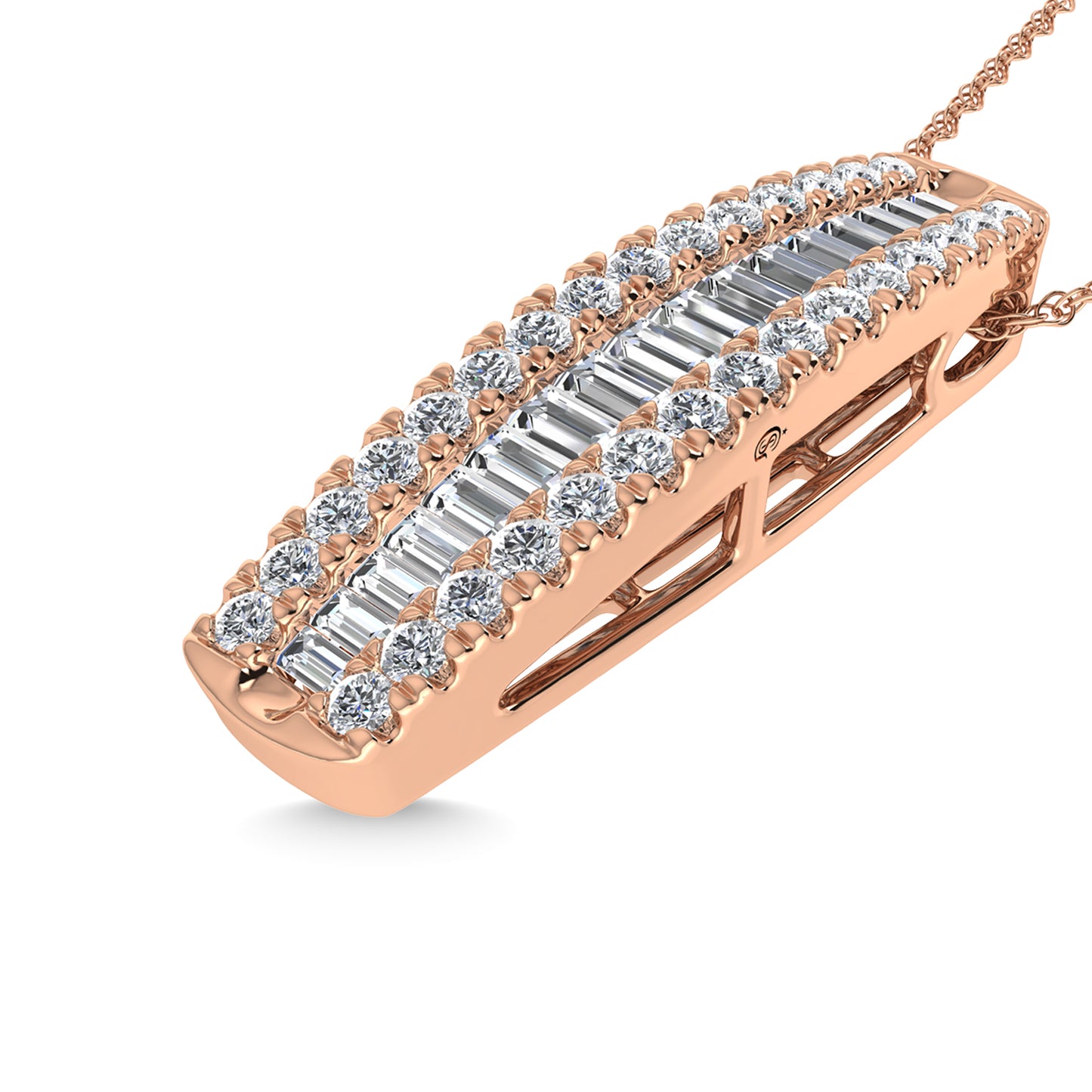 Diamond 1 Ct.Tw. Fashion Pendant in 14K Rose Gold