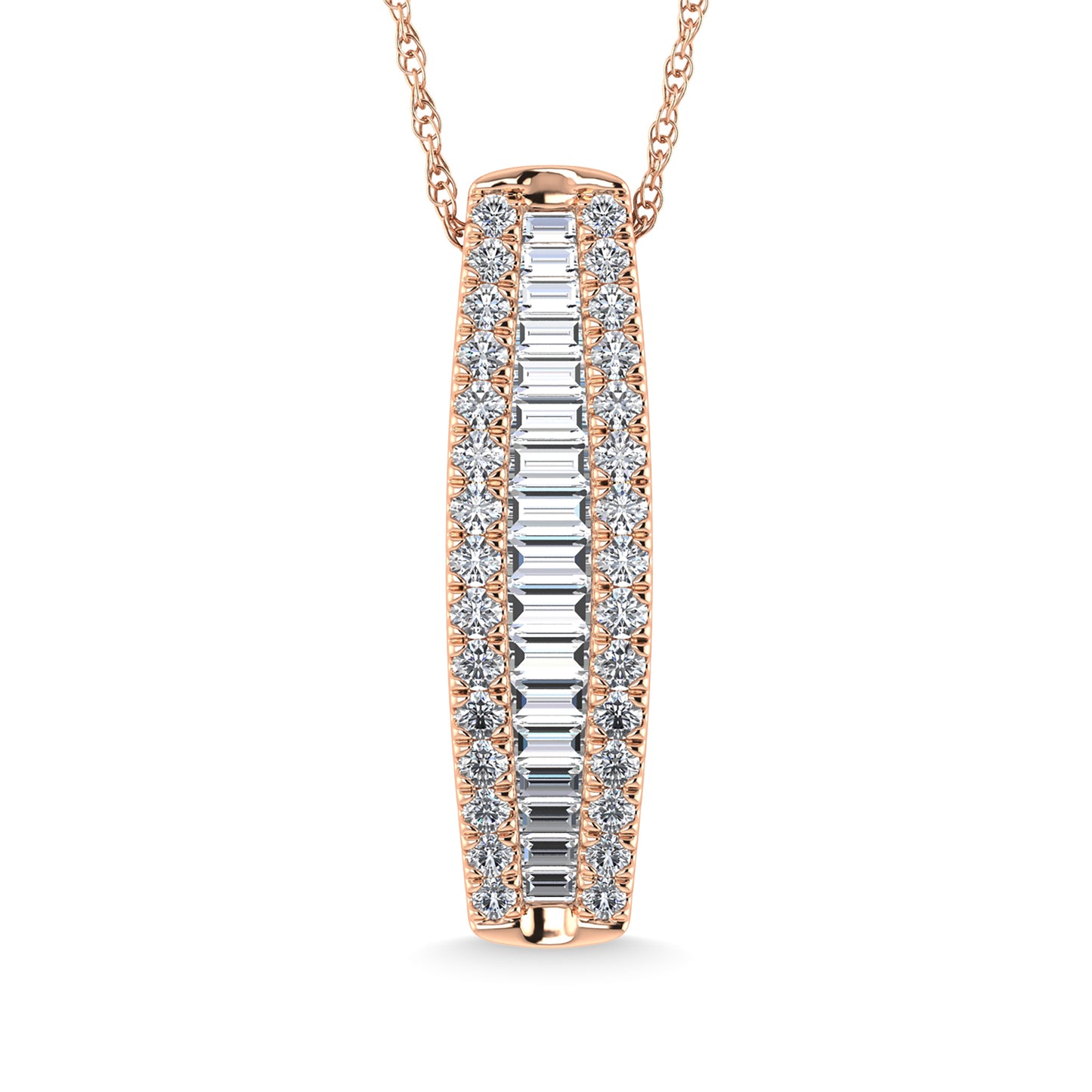 Diamond 1 1/2 Ct.Tw. Fashion Pendant in 14K Rose Gold