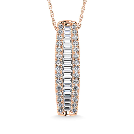 Diamond 1 1/2 Ct.Tw. Fashion Pendant in 14K Rose Gold