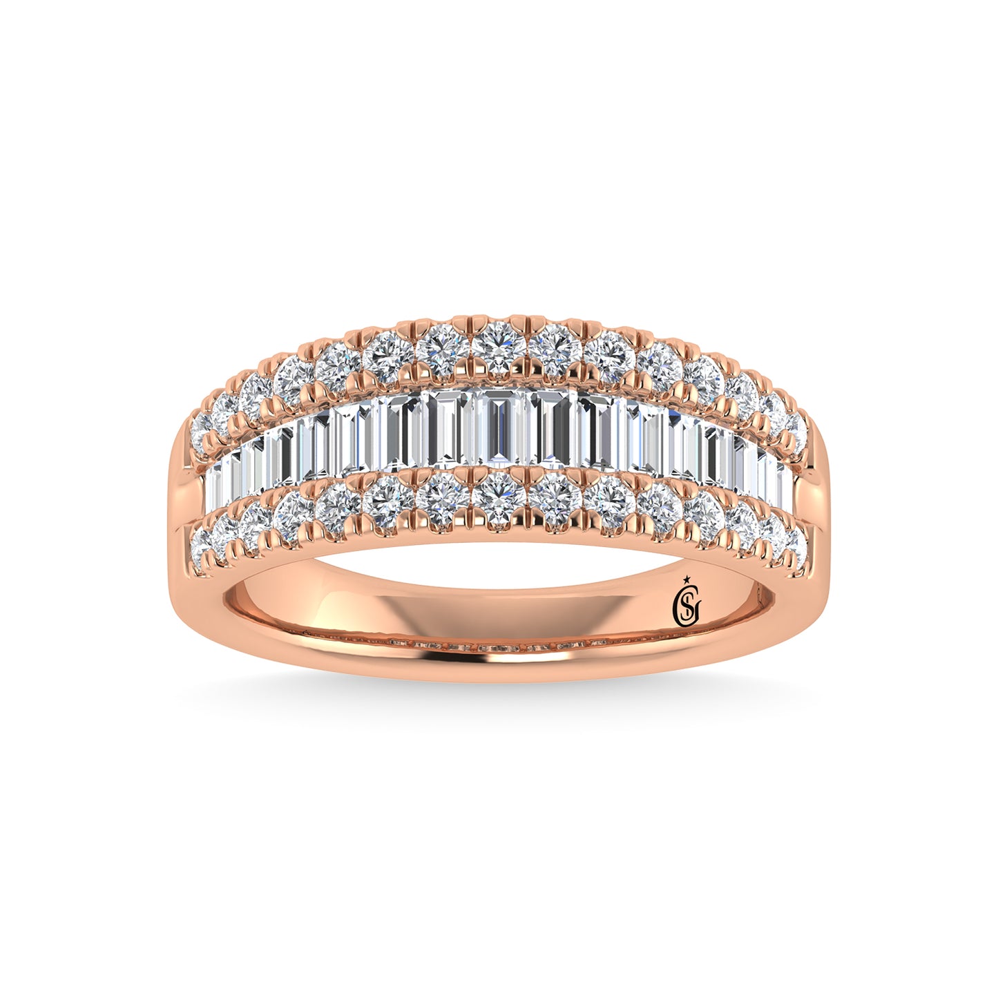 Diamond 1 Ct.Tw. Fashion Band in 14K Rose Gold